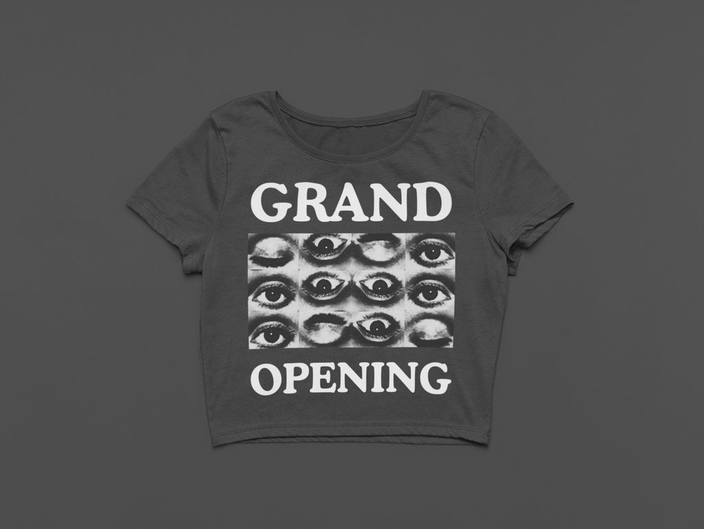 Grand Opening Heavy Faded Crop Tee