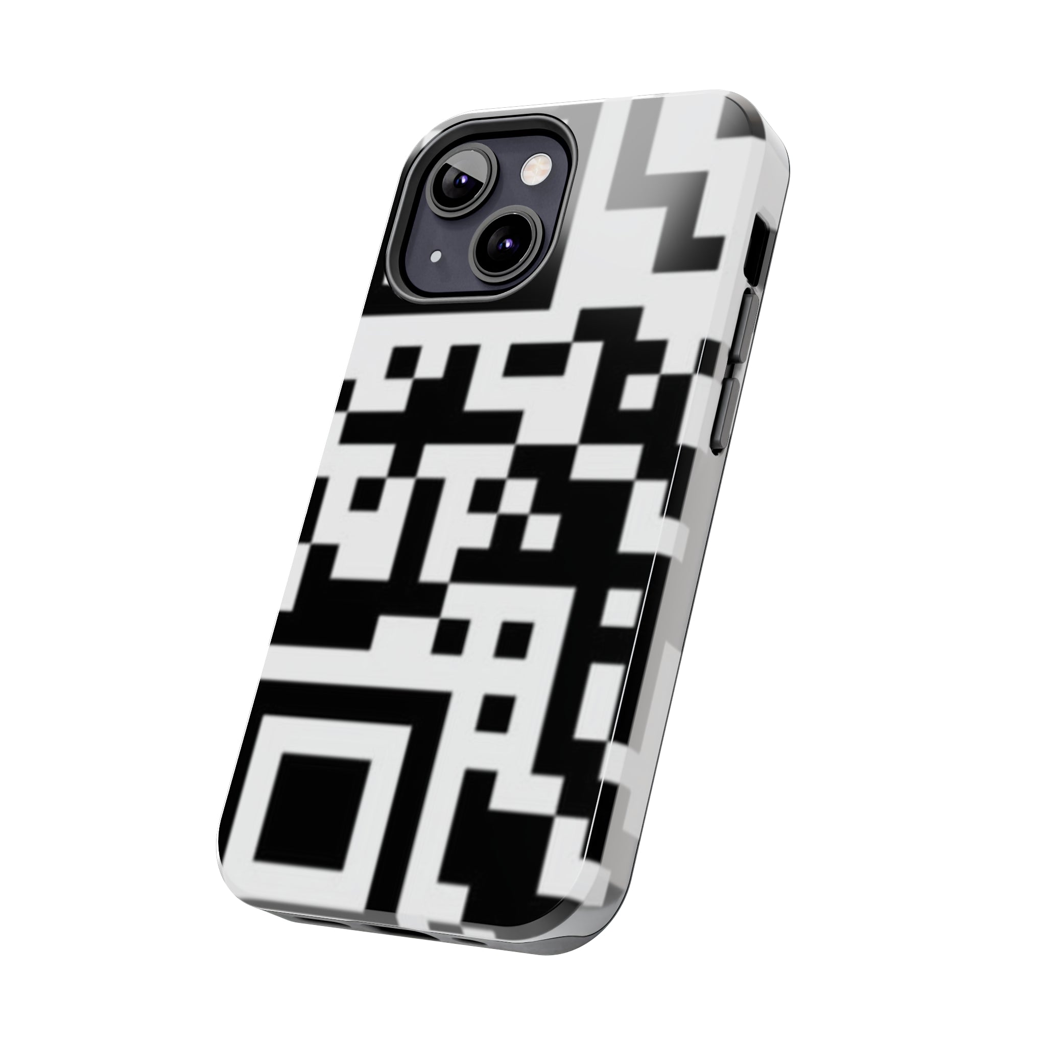 QR Print Tough Phone Case