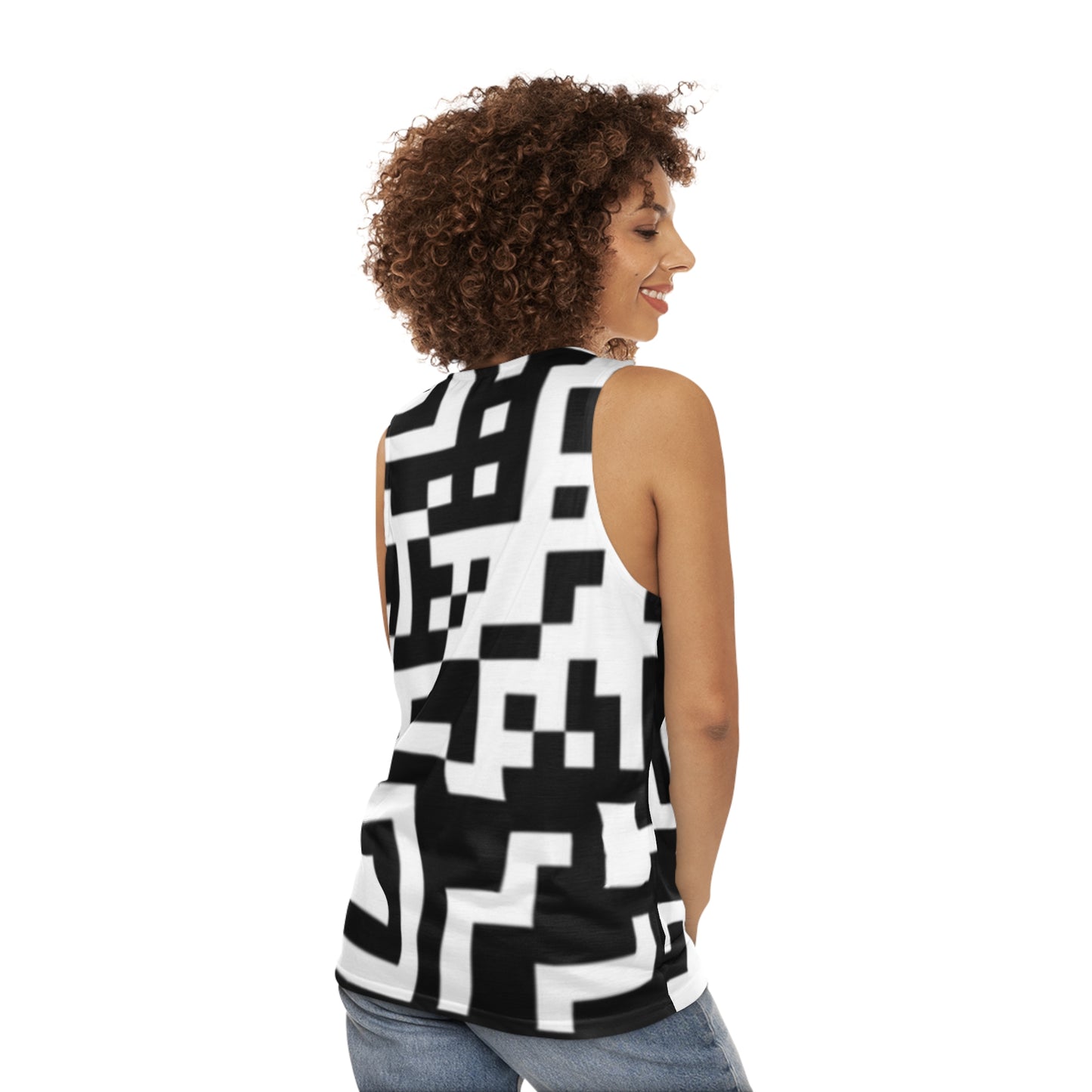 QR Print Tank Top