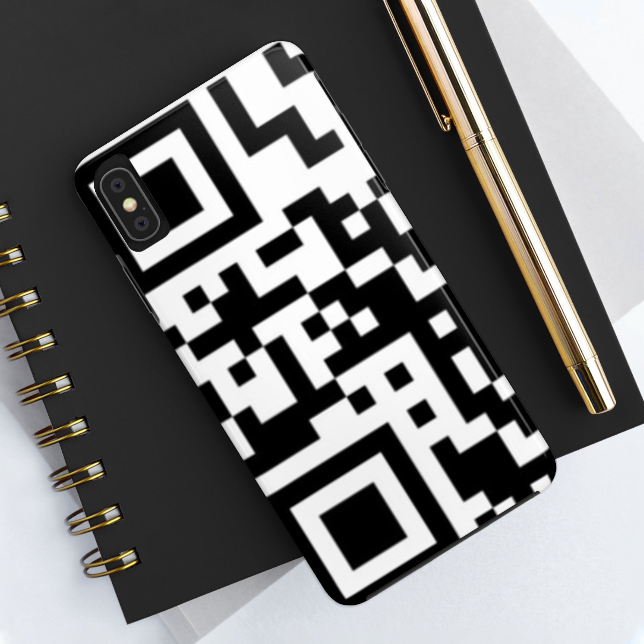 QR Print Tough Phone Case