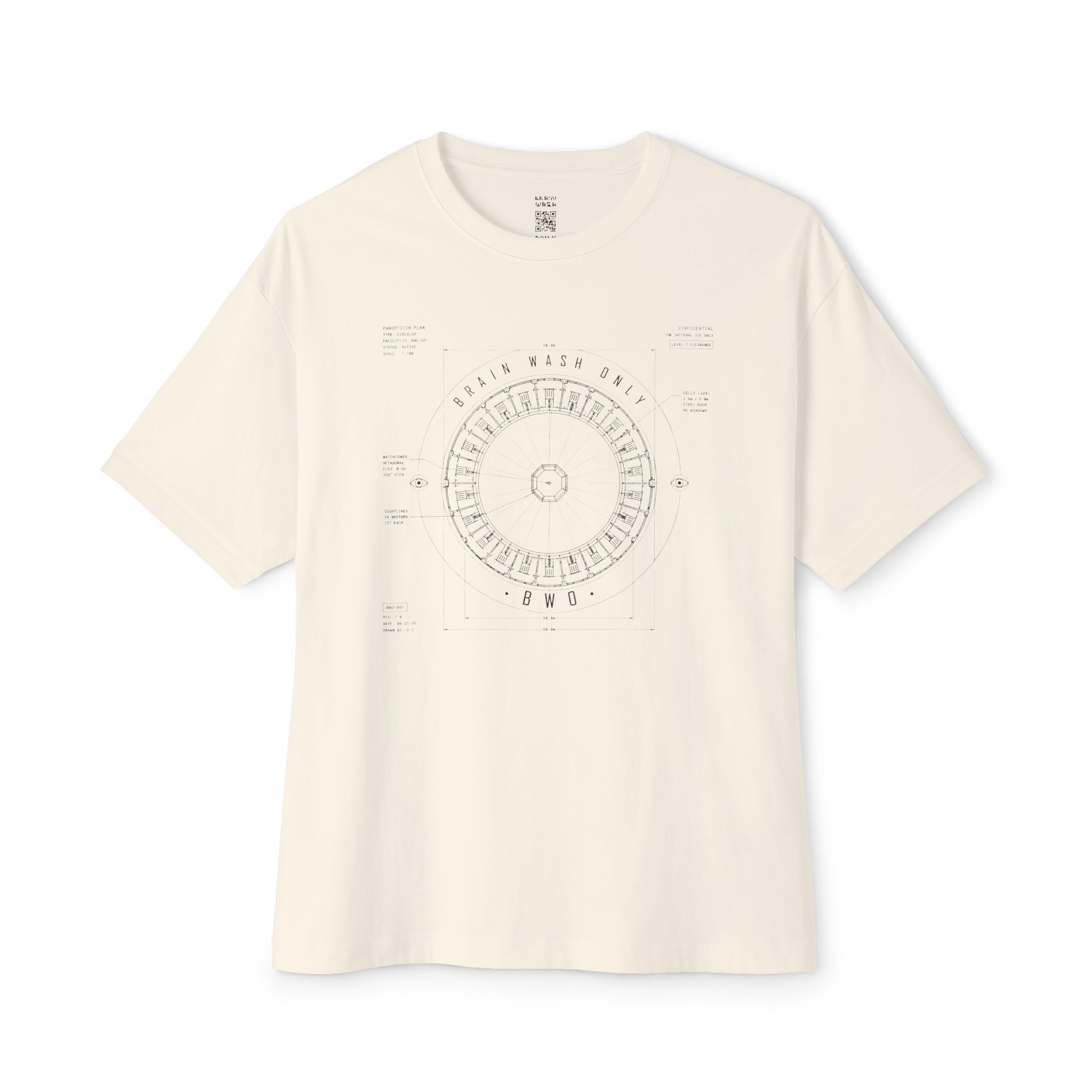 Panopticon Blueprint Oversized Tee