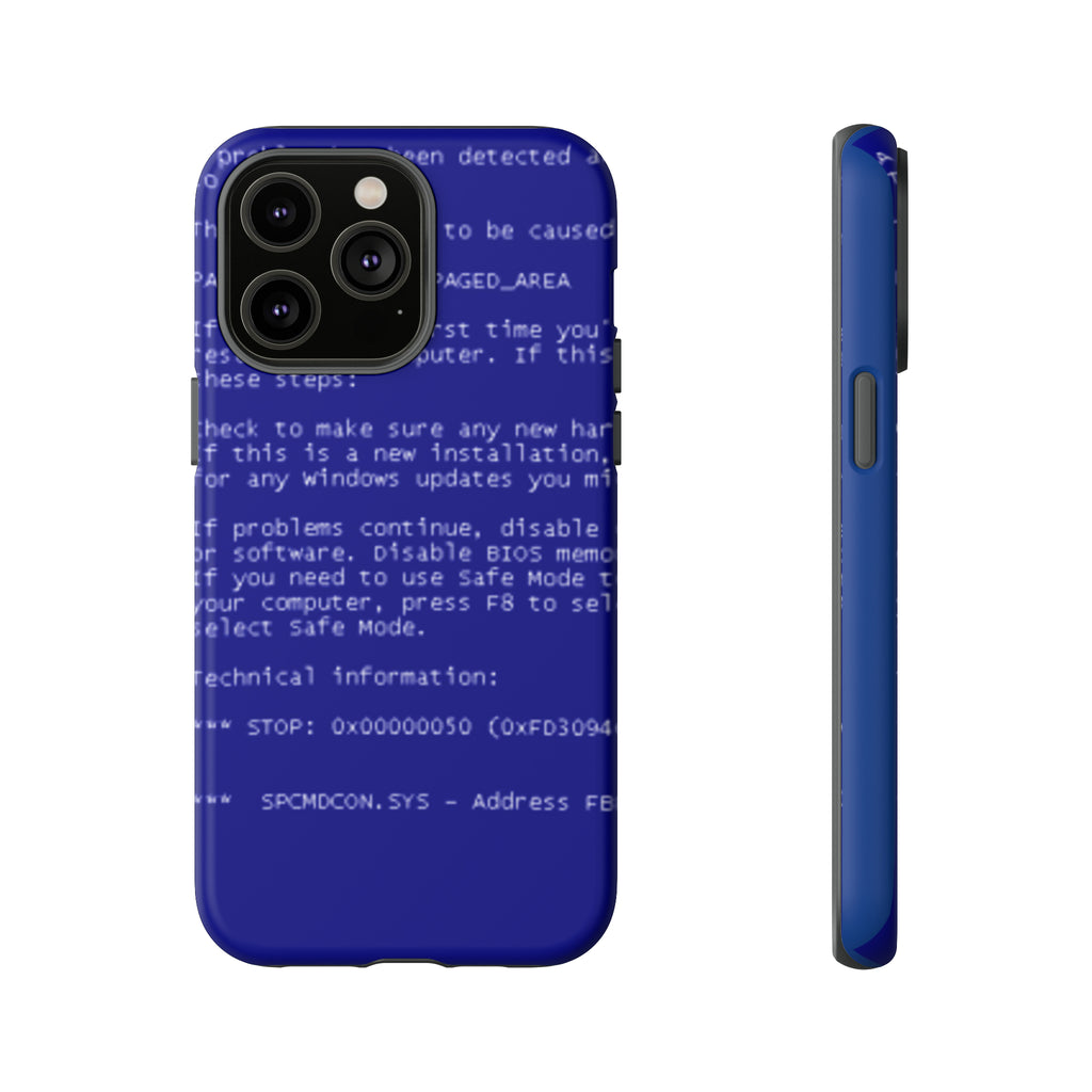BSoD (Blue Screen of Death) Phone Case