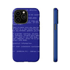 BSoD (Blue Screen of Death) Phone Case