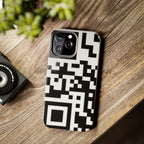 QR Print Tough Phone Case