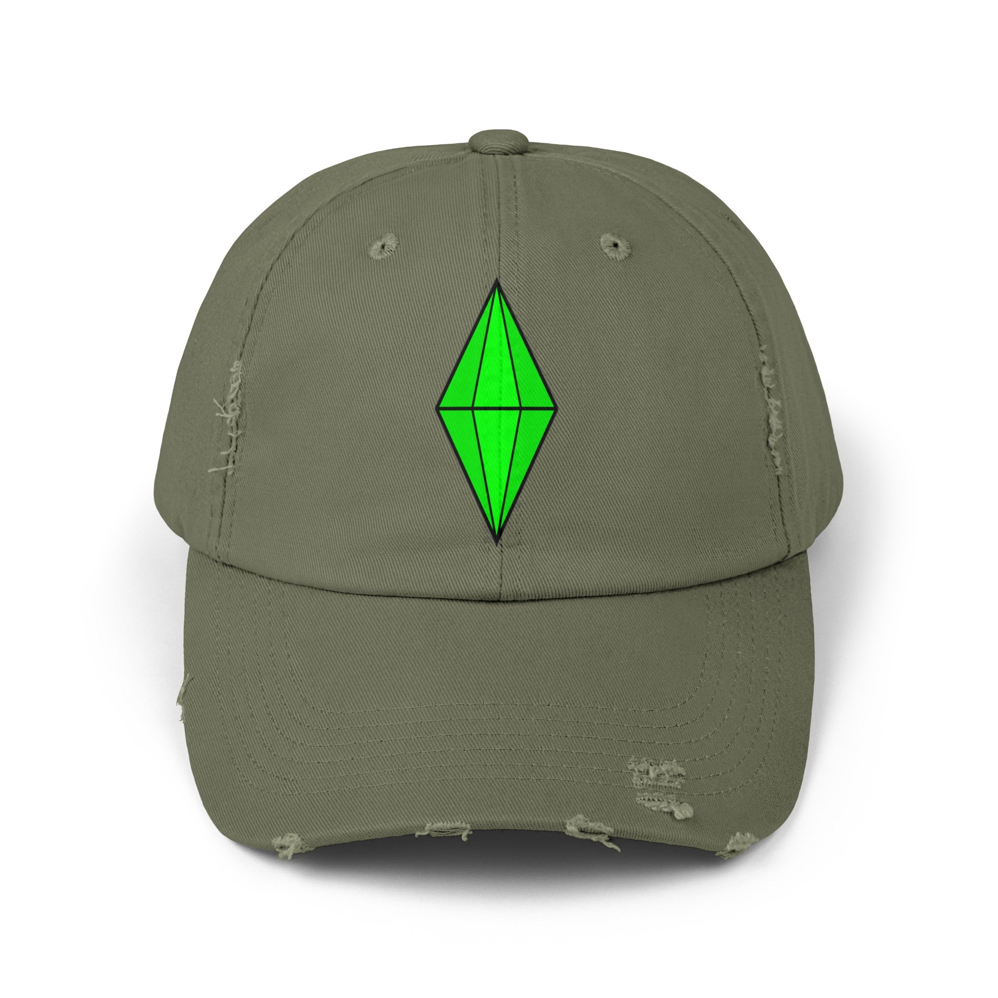 Distressed Plumbob Dad Hat