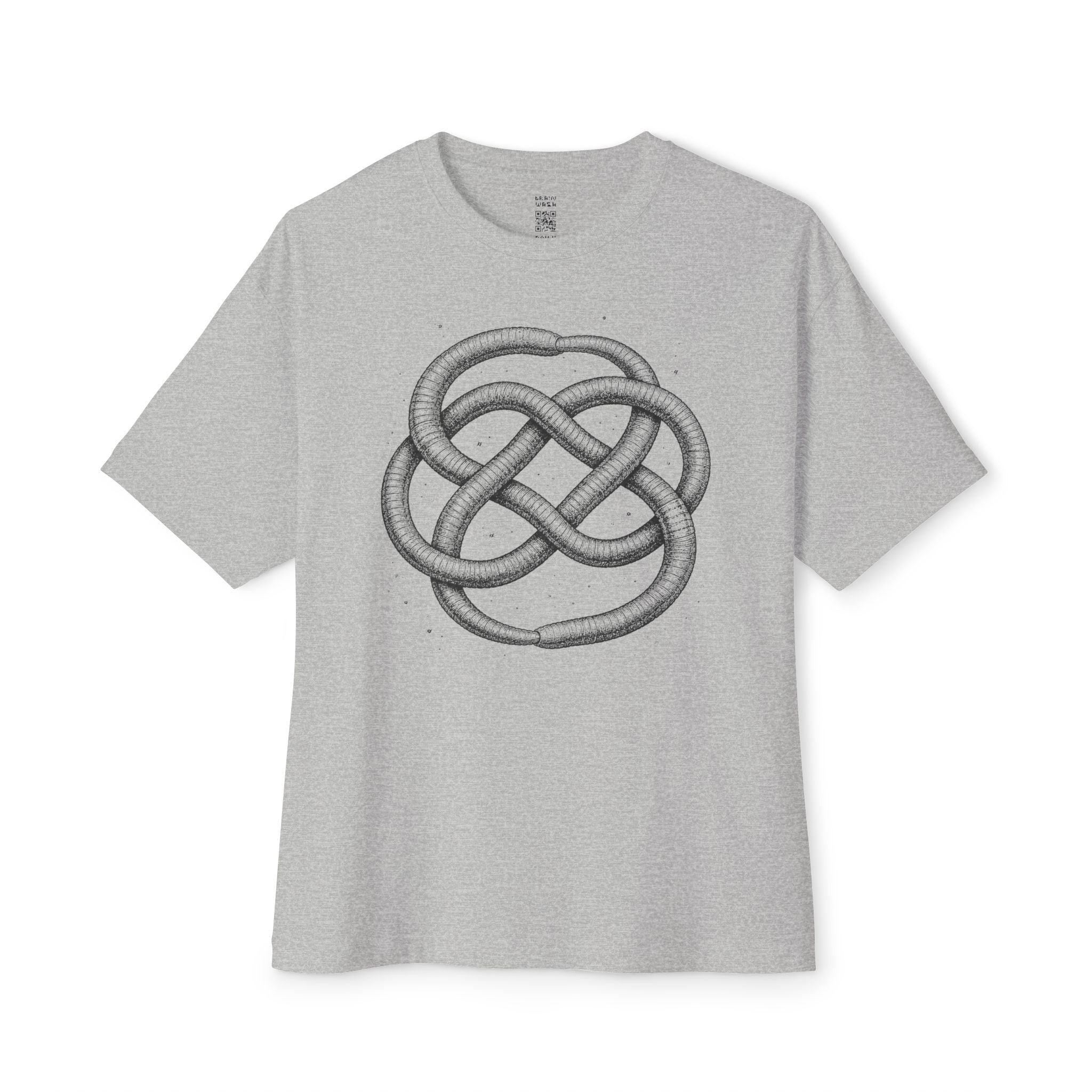 Ouroboros Earthworm Knot Oversized Tee