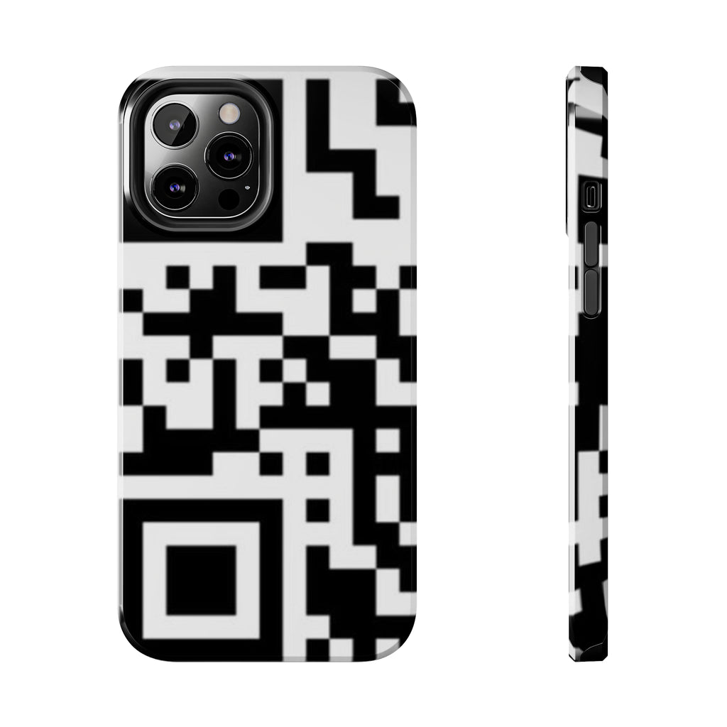 QR Print Tough Phone Case