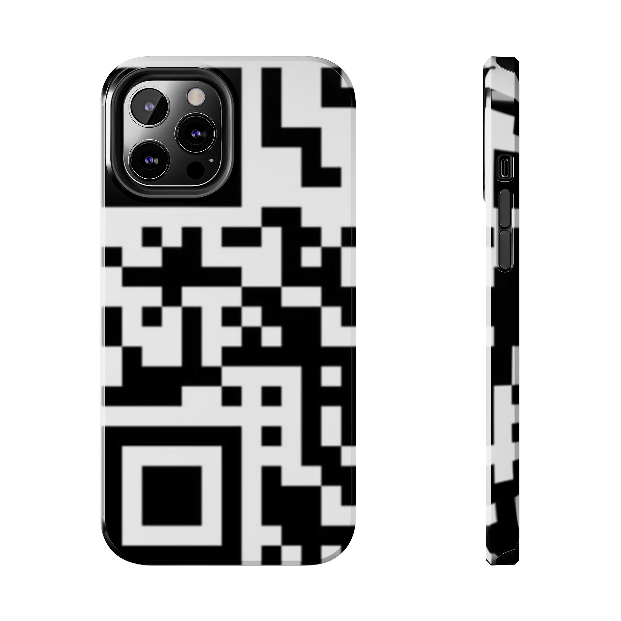 QR Print Tough Phone Case