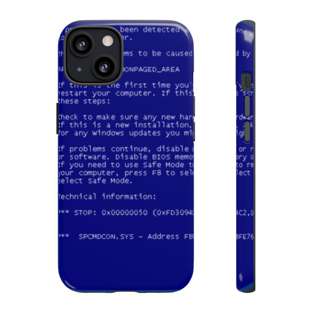 BSoD (Blue Screen of Death) Phone Case
