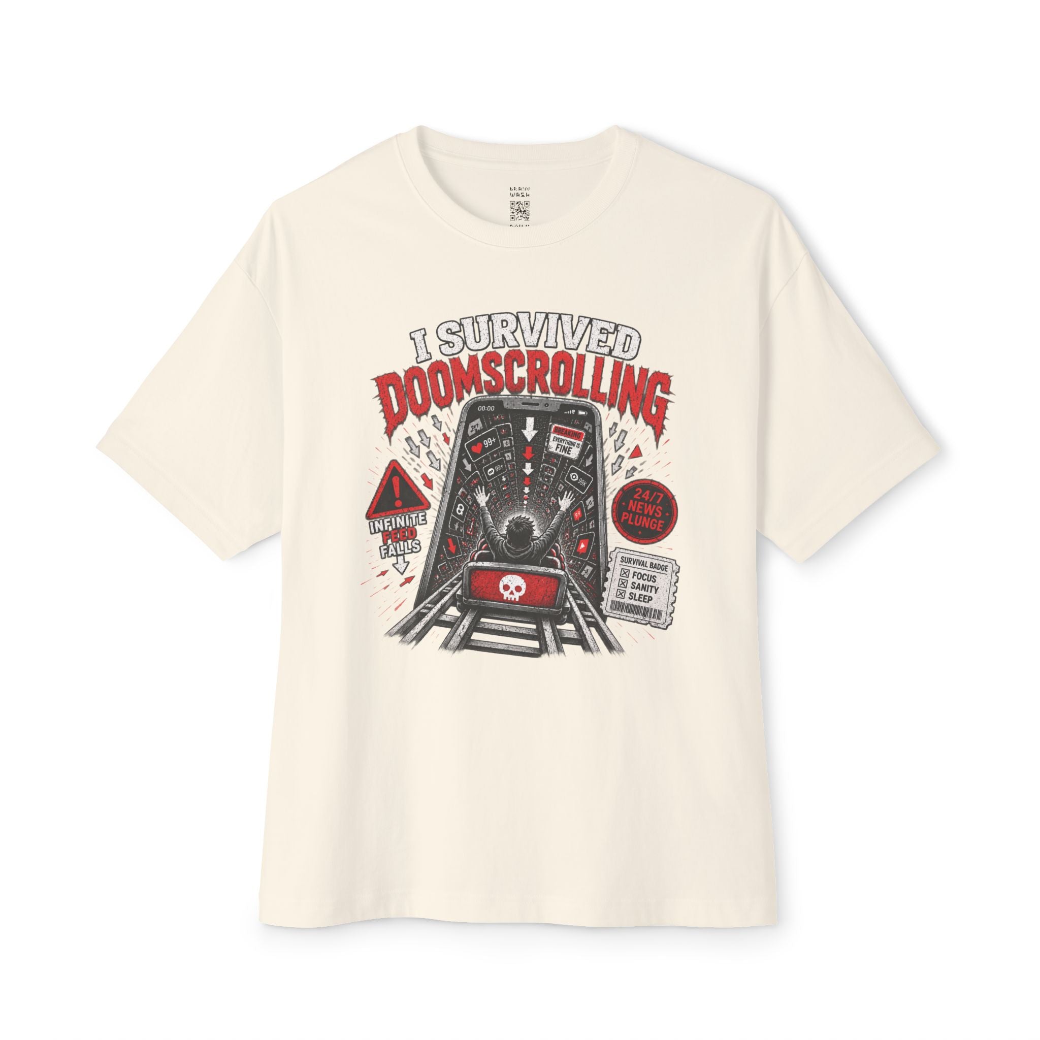 I Survived Doomscrolling Oversized Tee