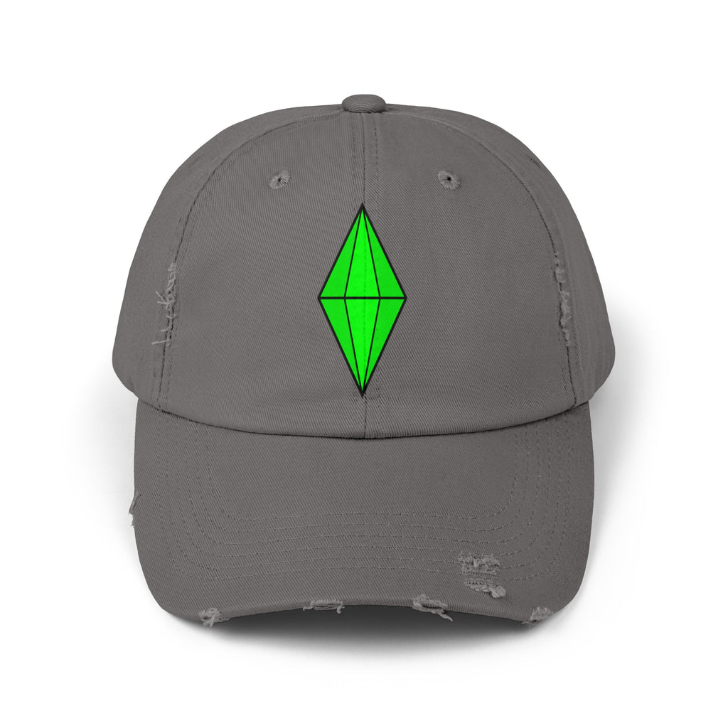 Distressed Plumbob Dad Hat