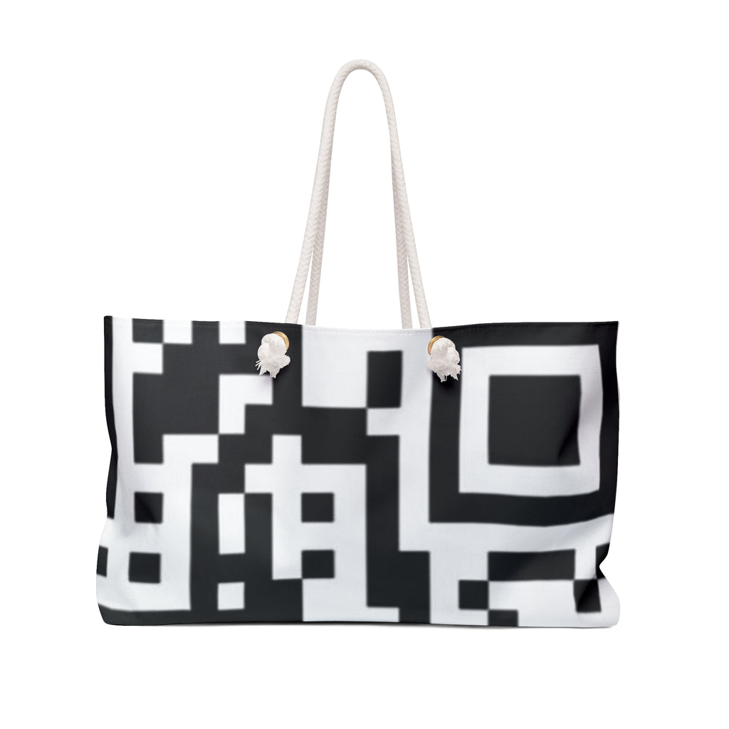 QR Print Weekender Bag