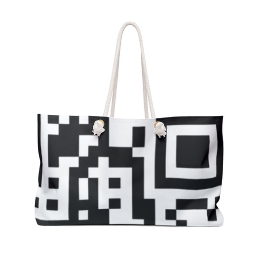 QR Print Weekender Bag