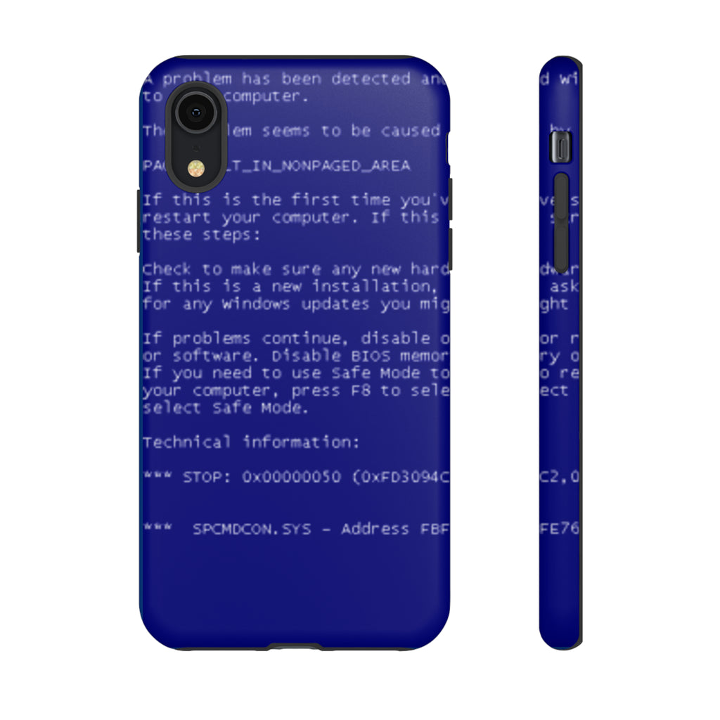BSoD (Blue Screen of Death) Phone Case