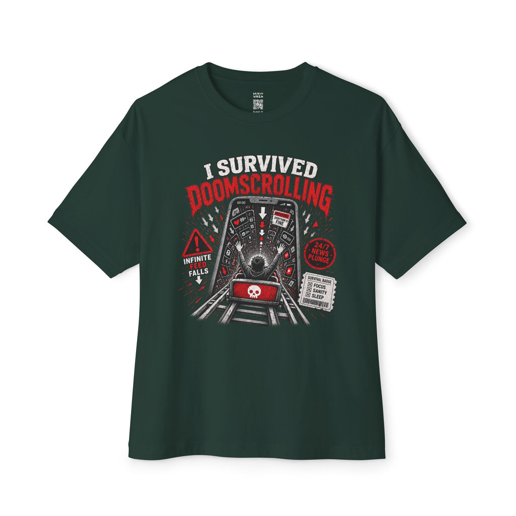 I Survived Doomscrolling Oversized Tee