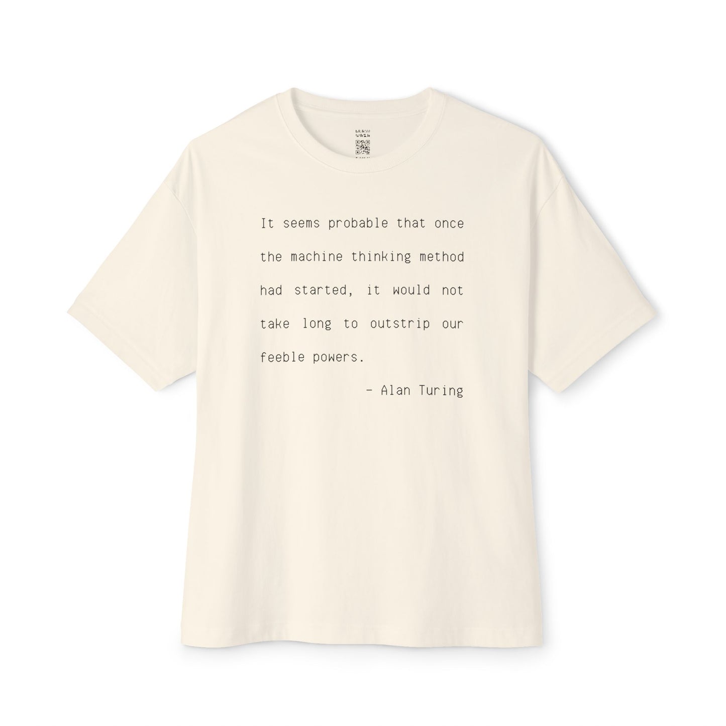Feeble Powers Quote Oversized Tee