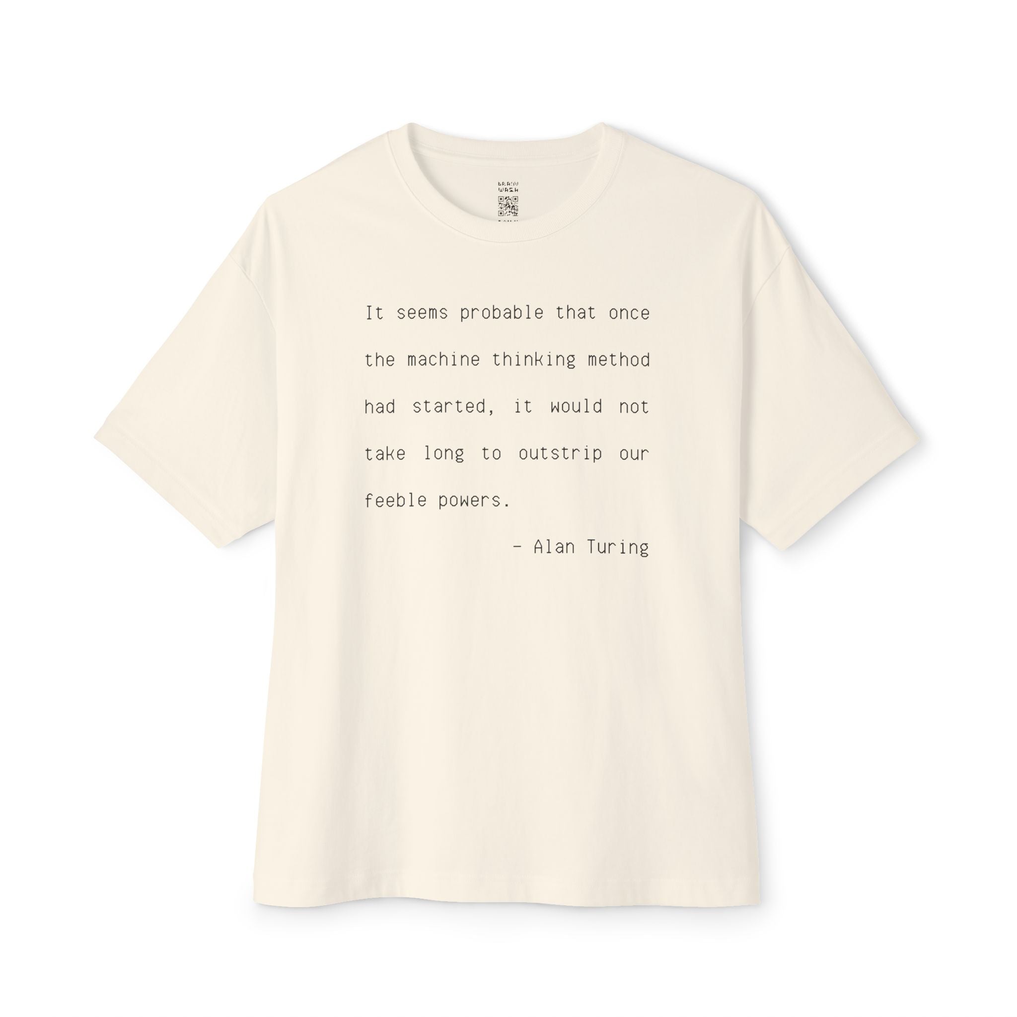 Feeble Powers Quote Oversized Tee