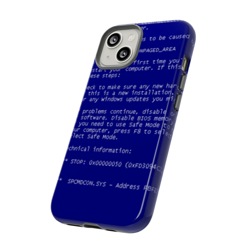 BSoD (Blue Screen of Death) Phone Case
