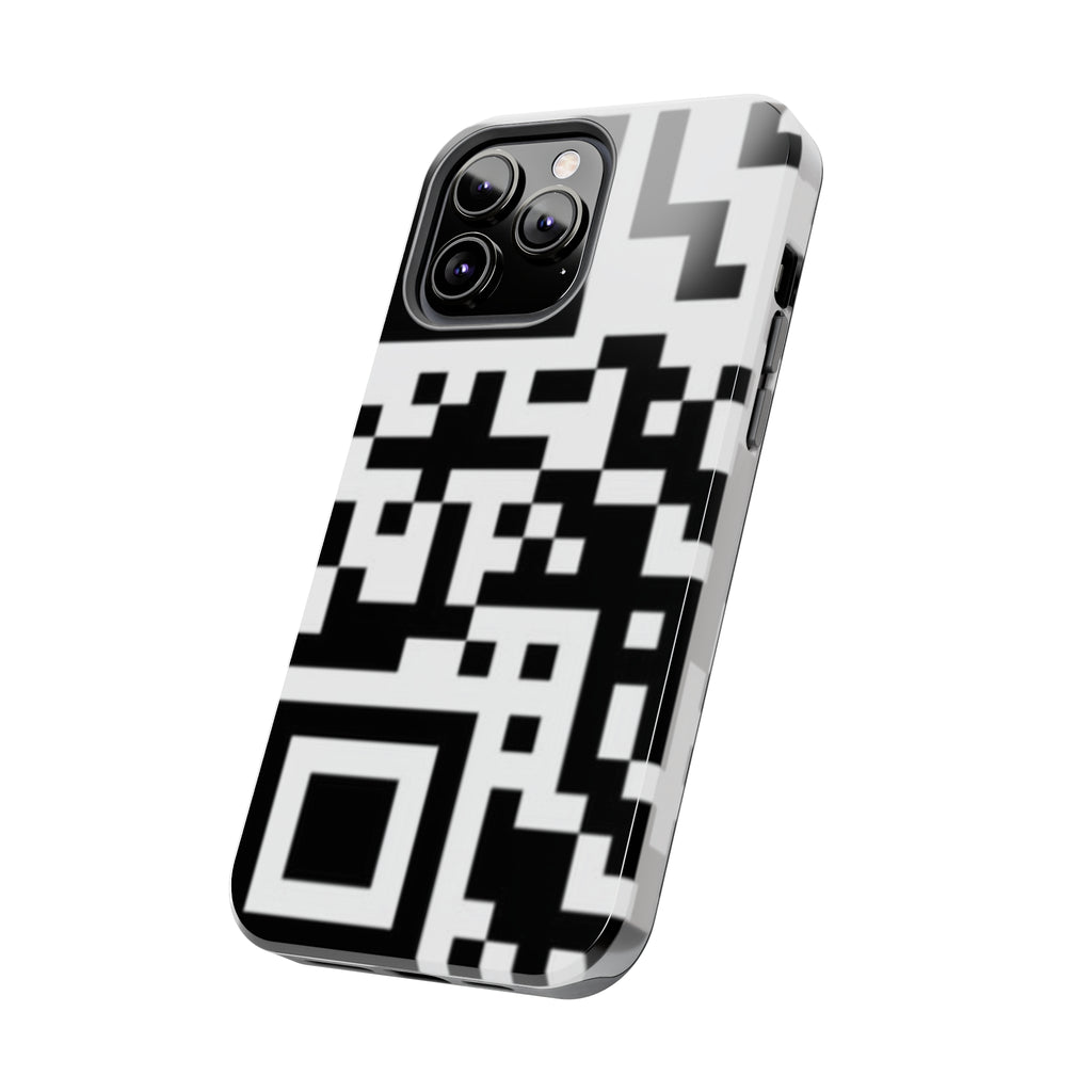 QR Print Tough Phone Case