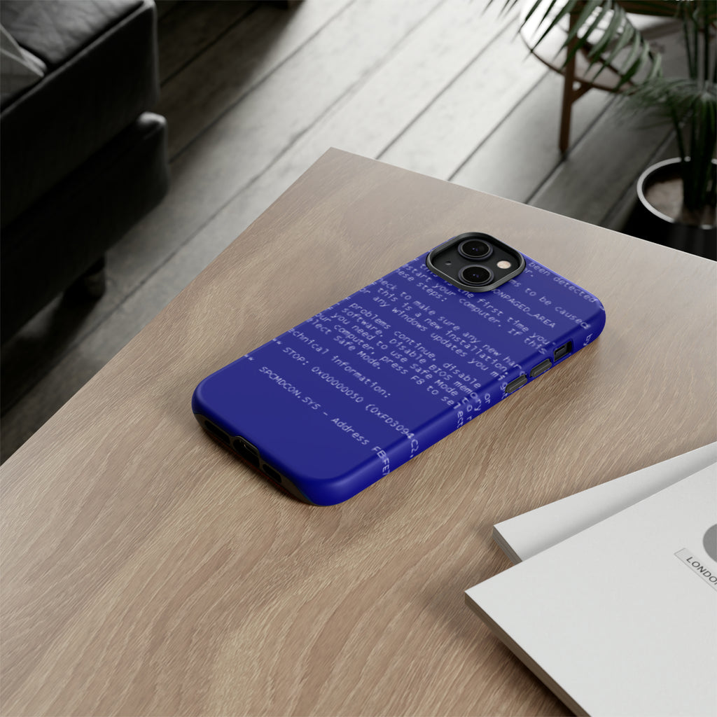 BSoD (Blue Screen of Death) Phone Case