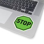 Green Stop Sign Sticker