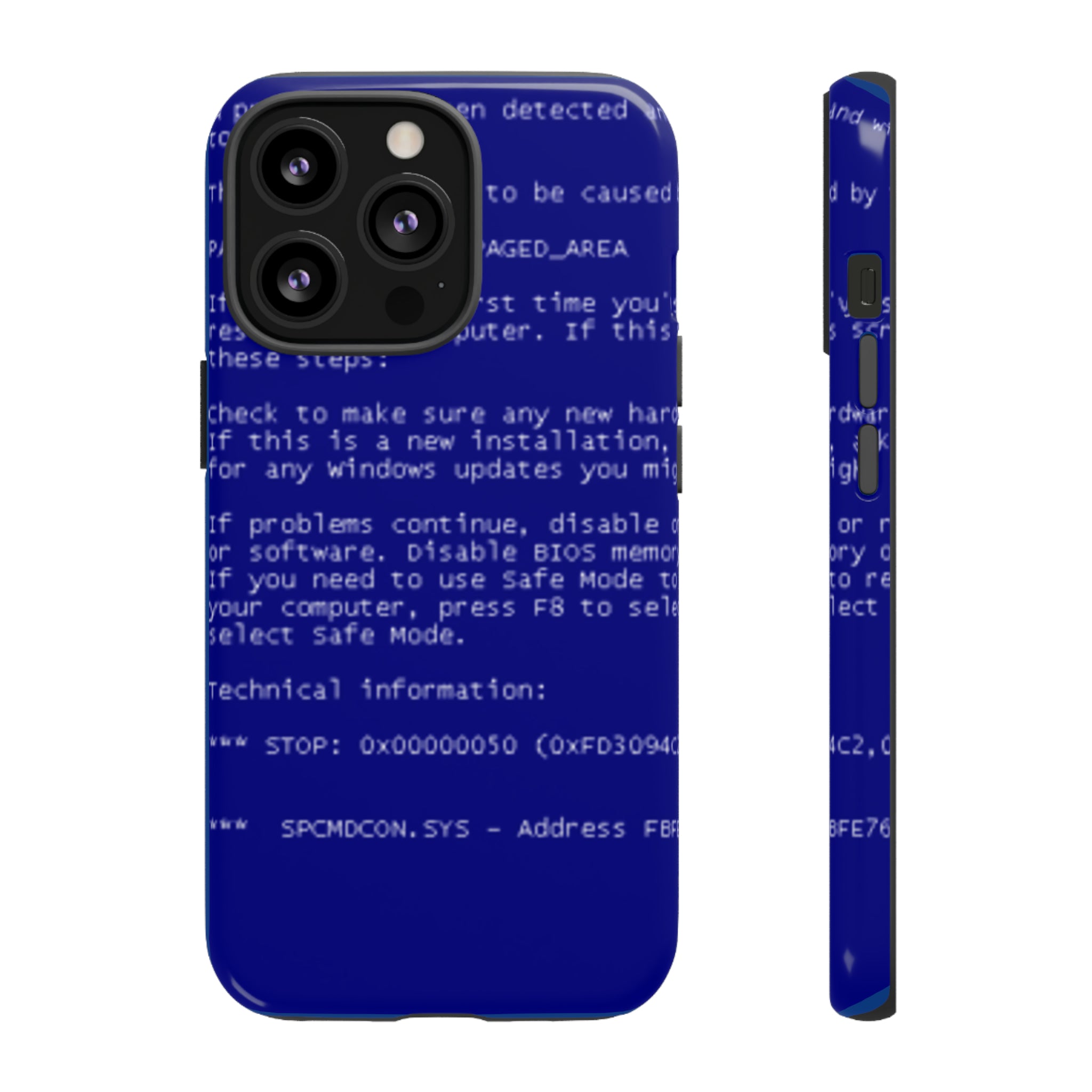 BSoD (Blue Screen of Death) Phone Case