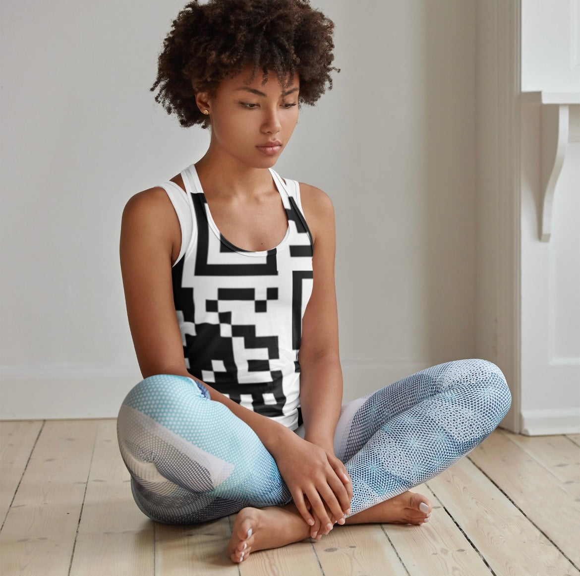 QR Print Tank Top