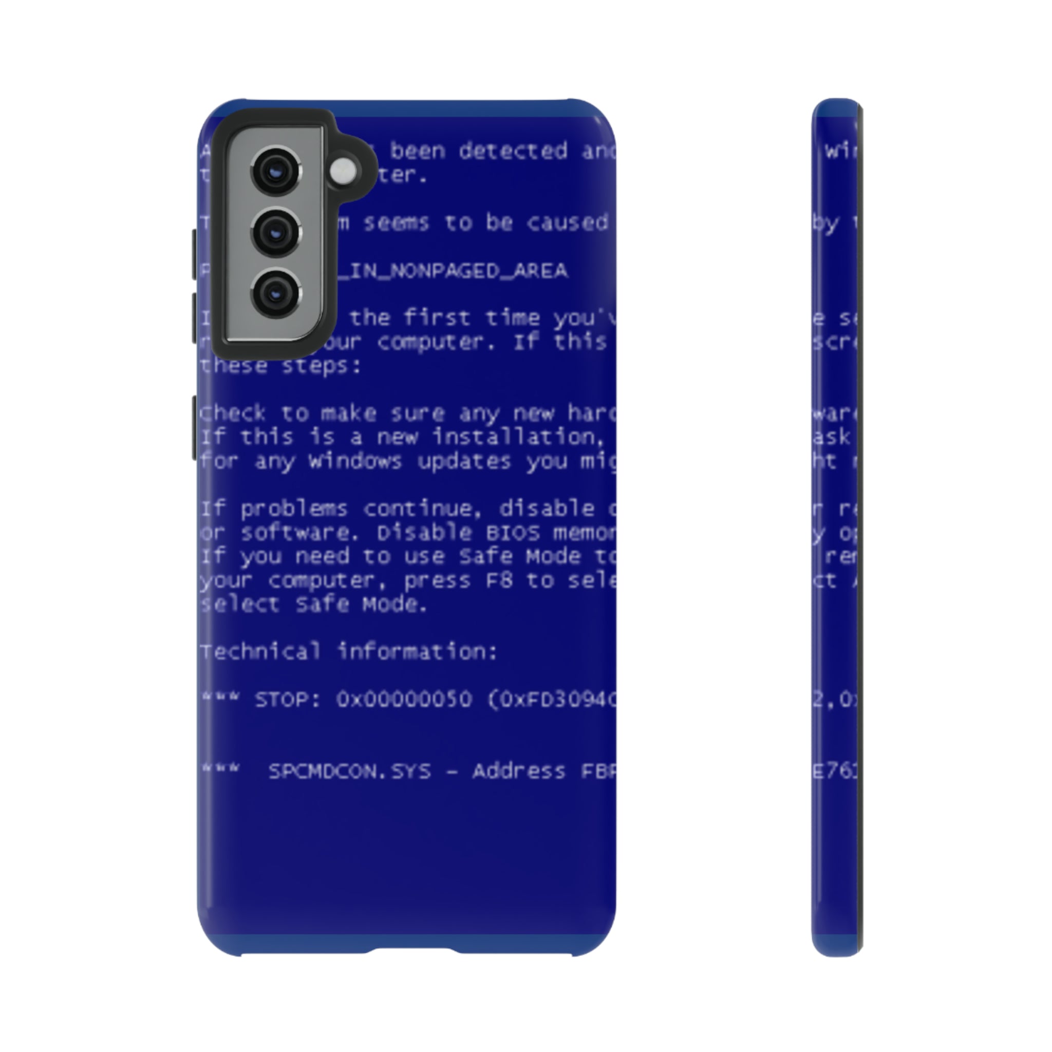 BSoD (Blue Screen of Death) Phone Case