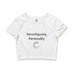 Reconfiguring Personality Crop Top Baby Tee