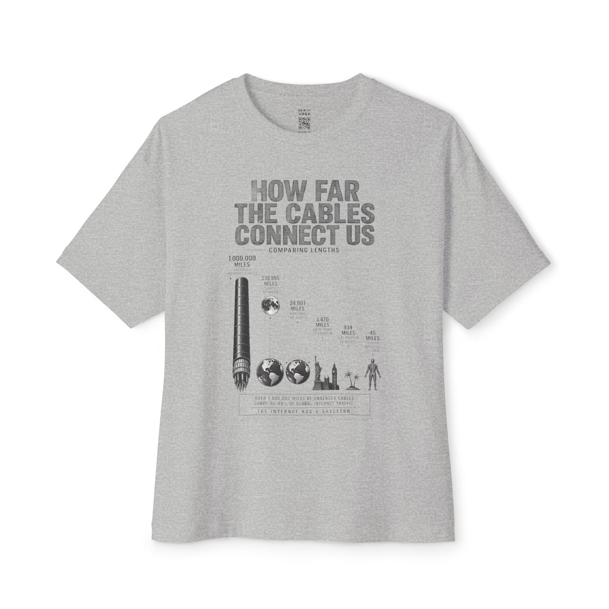 How Far The Cables Oversized Tee