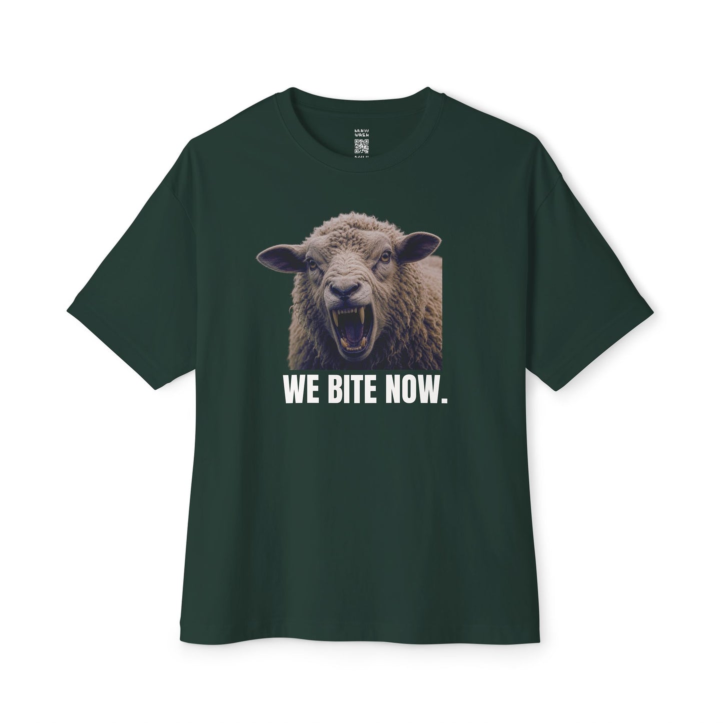 We Bite Now Sheep With Teeth Oversized Tee