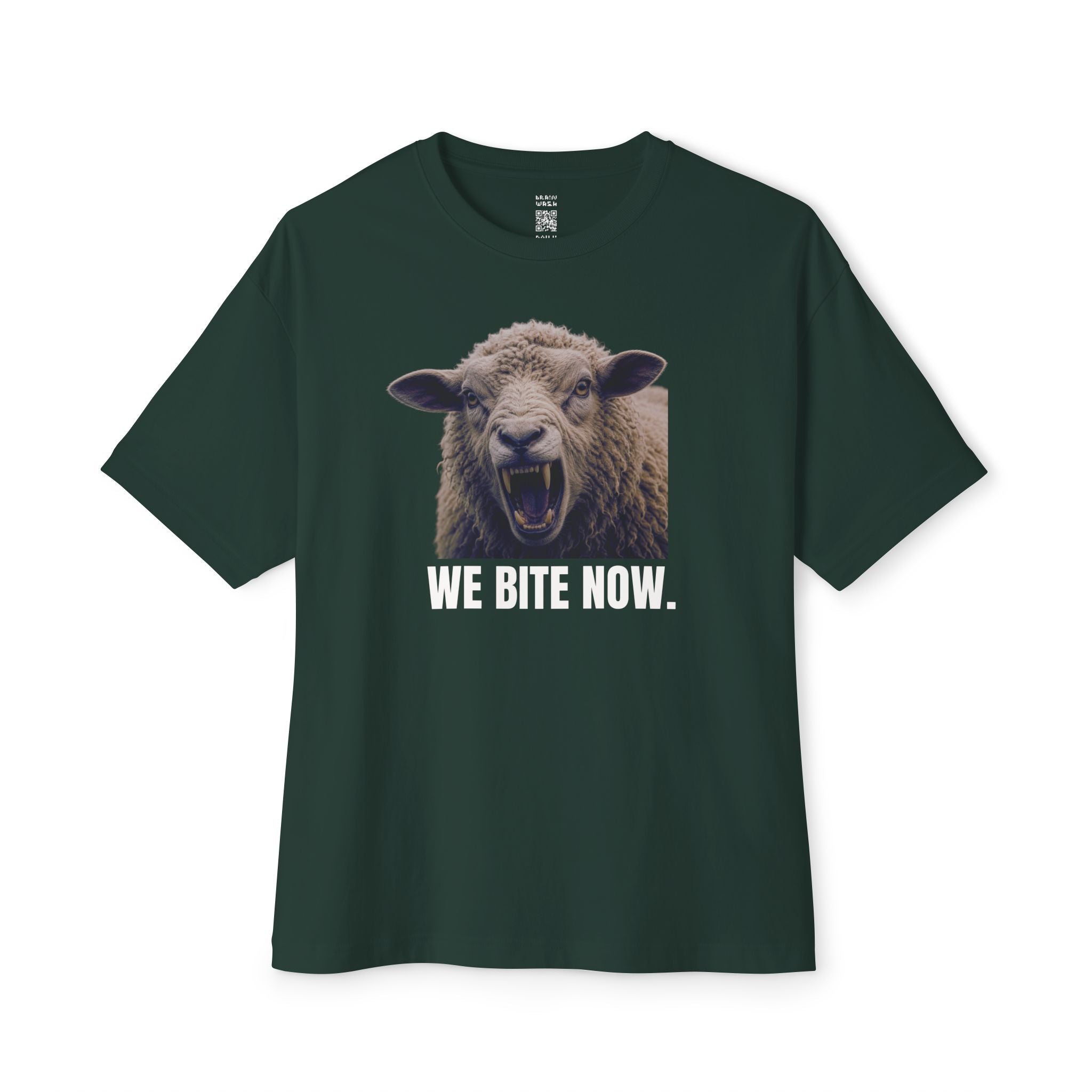 We Bite Now Sheep With Teeth Oversized Tee