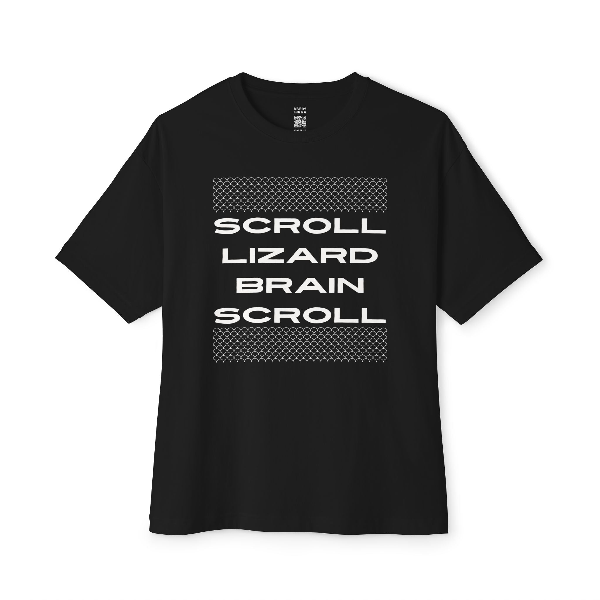 Scroll Lizard Brain Scroll Oversized Tee