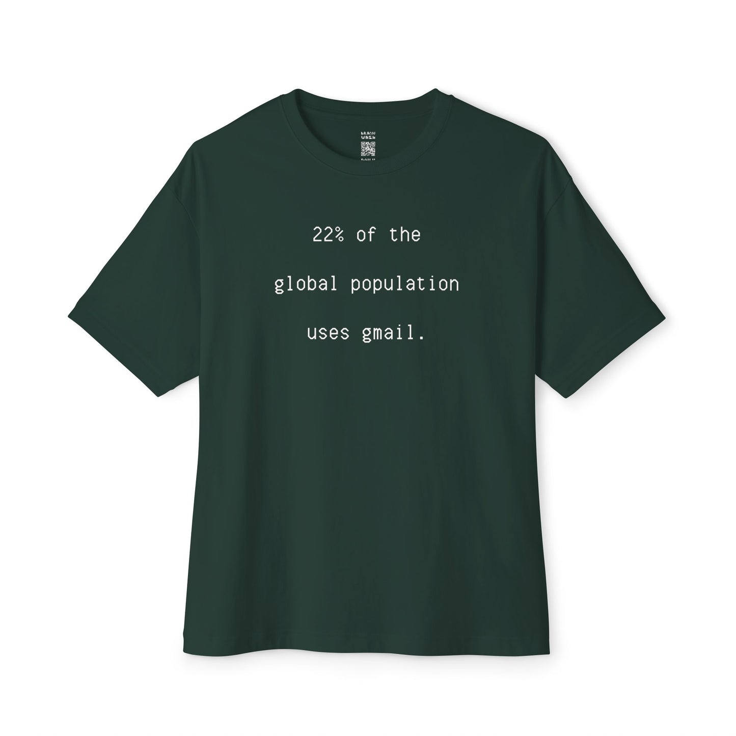 22% Of The World Uses Gmail Oversized Tee
