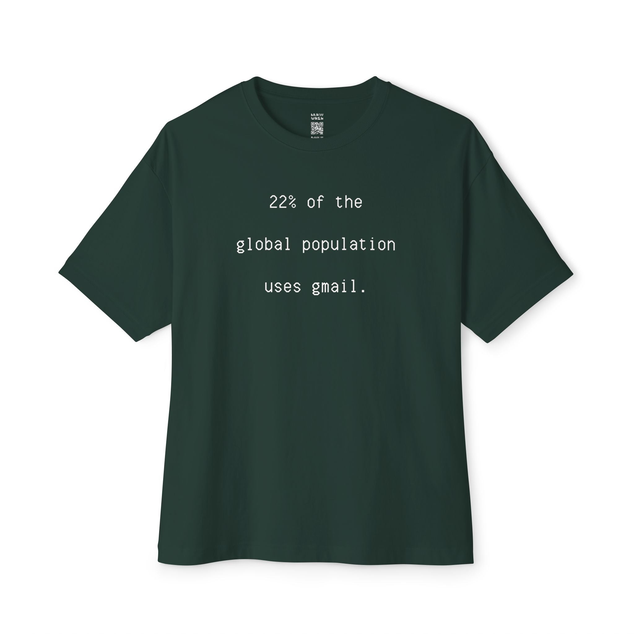 22% Of The World Uses Gmail Oversized Tee