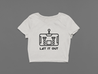 Let It Out Heavy Faded Crop Tee