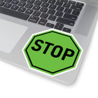 Green Stop Sign Sticker