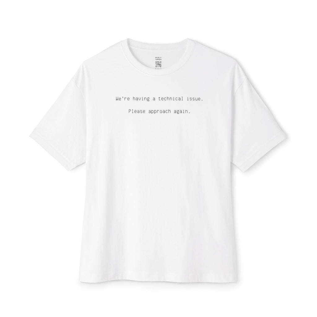 Please Approach Again Oversized Tee