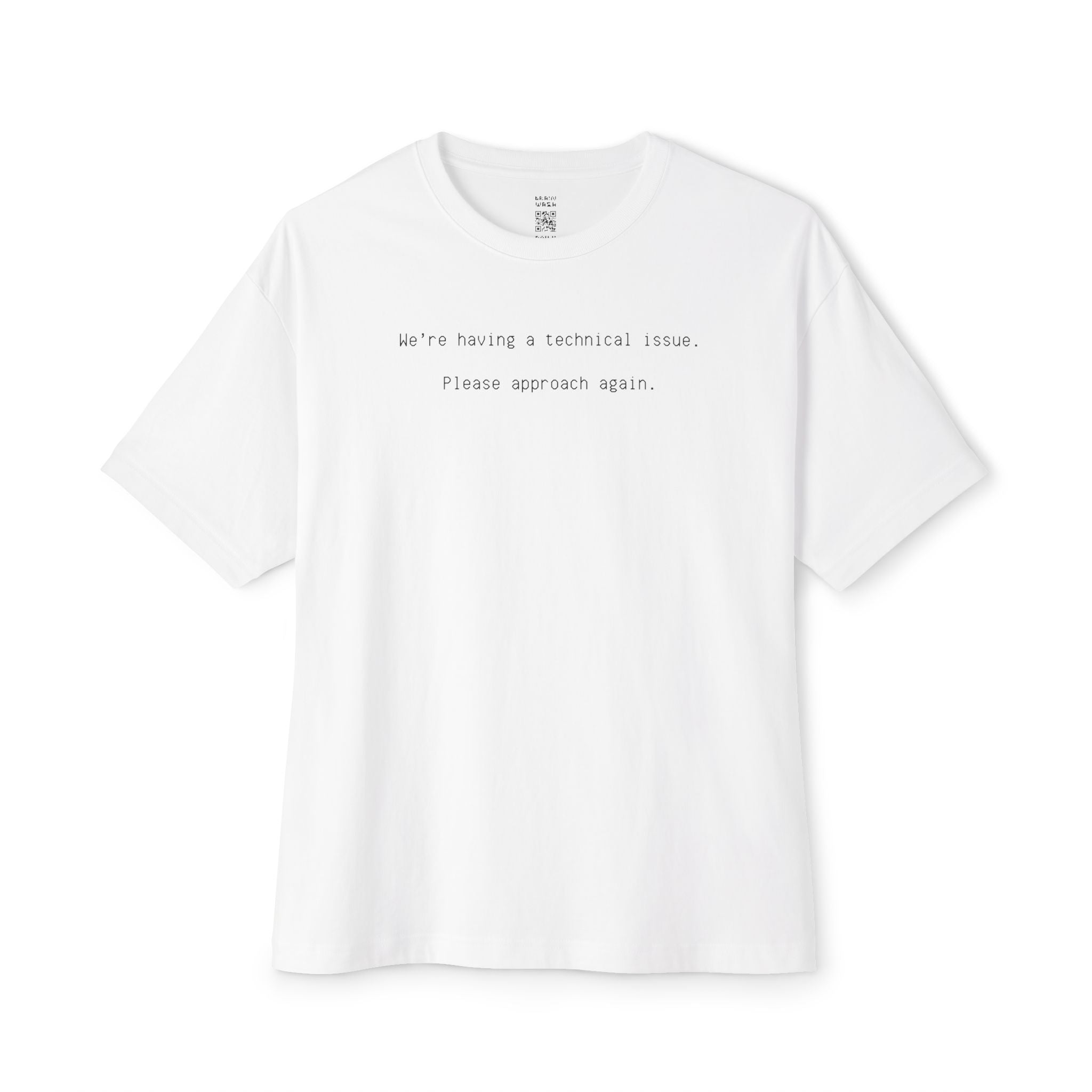 Please Approach Again Oversized Tee