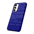 BSoD (Blue Screen of Death) Phone Case