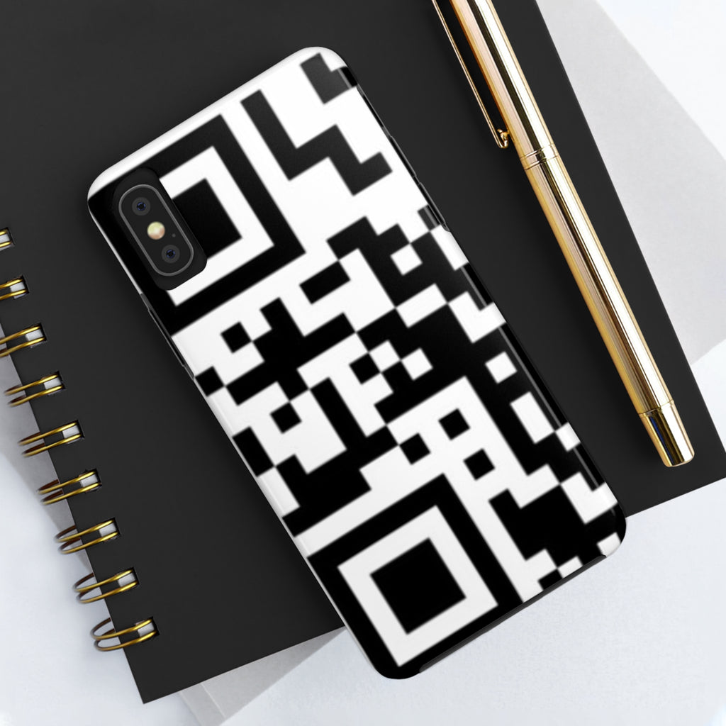 QR Print Tough Phone Case