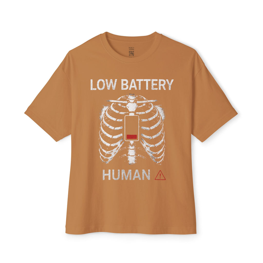 Low Battery Human Oversized Tee