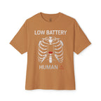 Low Battery Human Oversized Tee