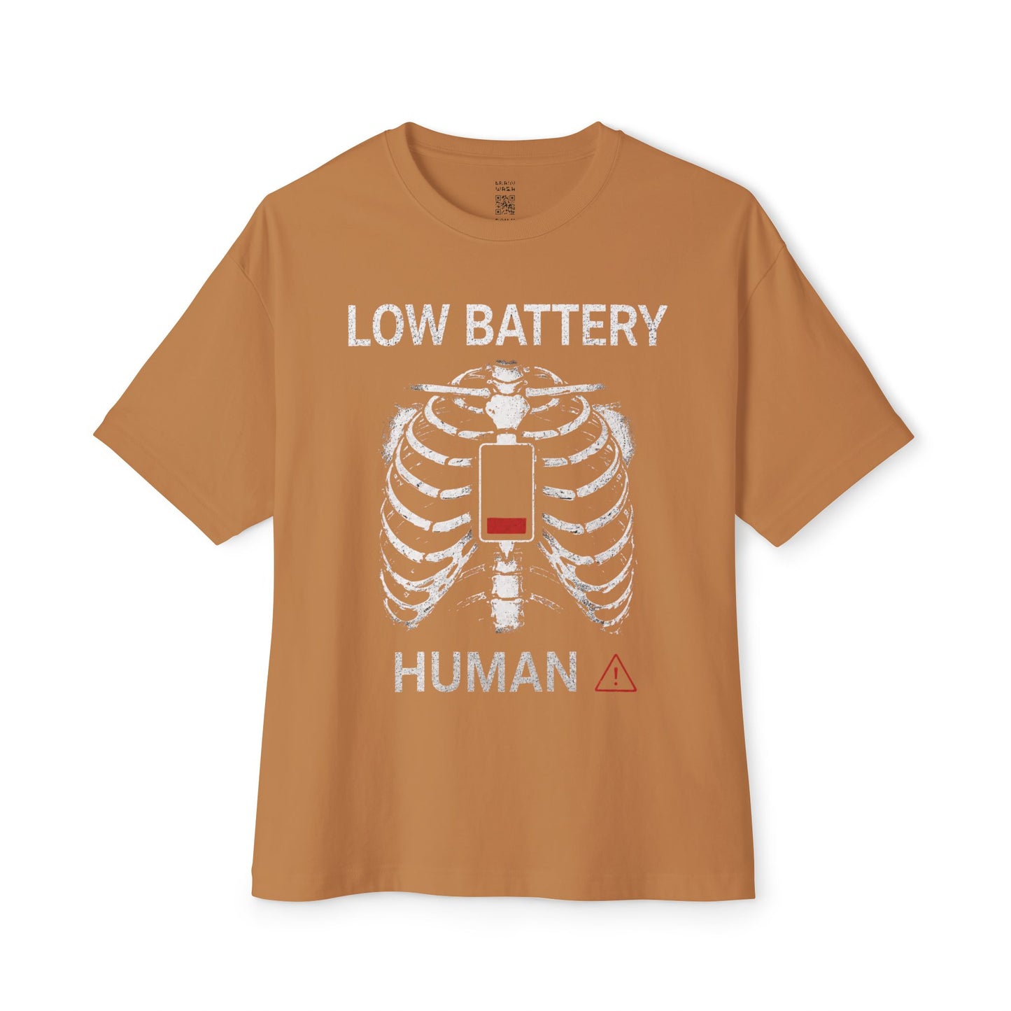 Low Battery Human Oversized Tee