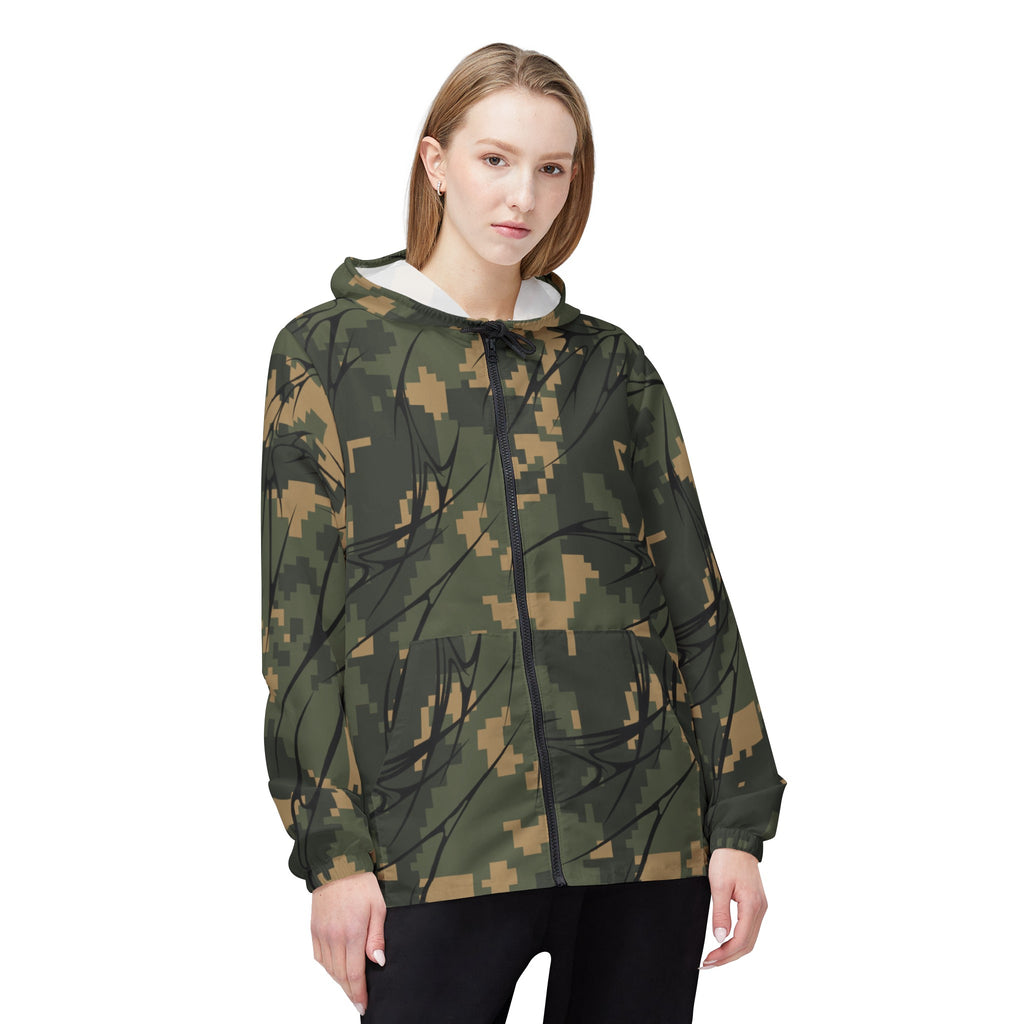 Cyber Camo Windbreaker Jacket