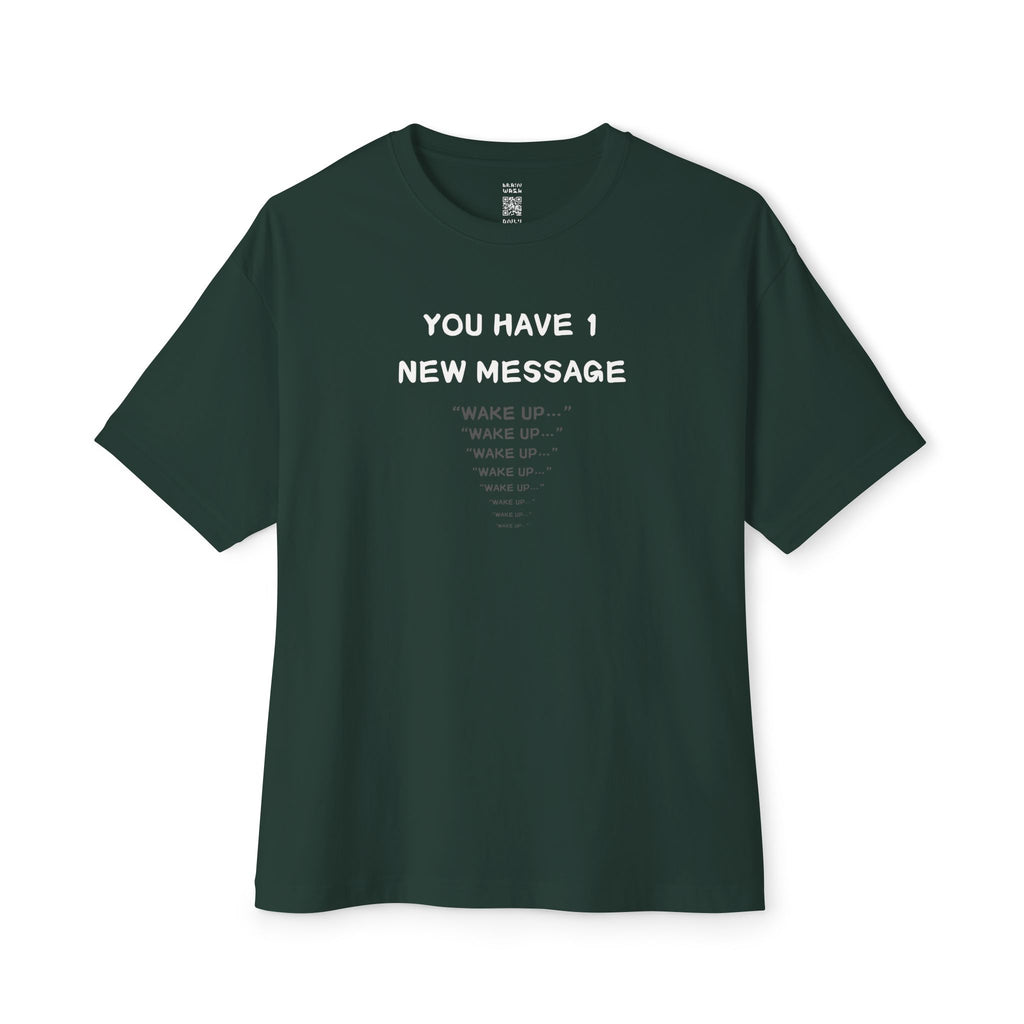 1 New Message Oversized Tee