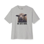 We Bite Now Sheep With Teeth Oversized Tee
