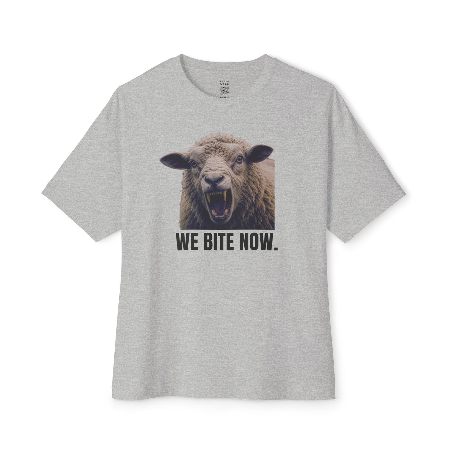 We Bite Now Sheep With Teeth Oversized Tee