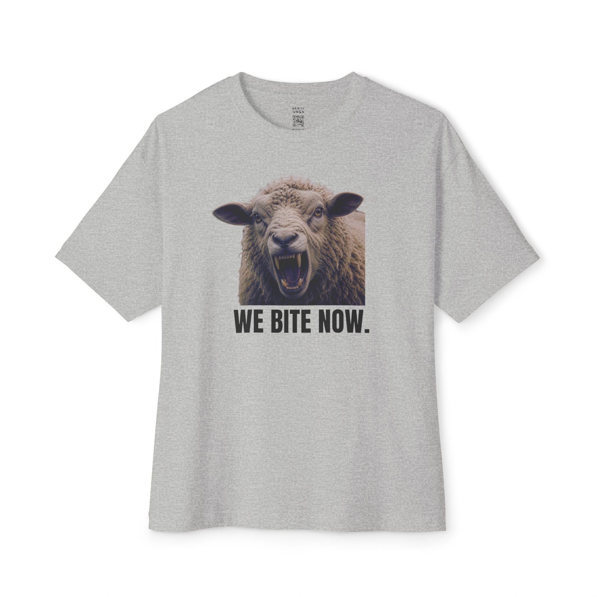We Bite Now Sheep With Teeth Oversized Tee