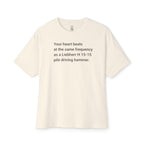 Your Heart Beats Oversized Tee